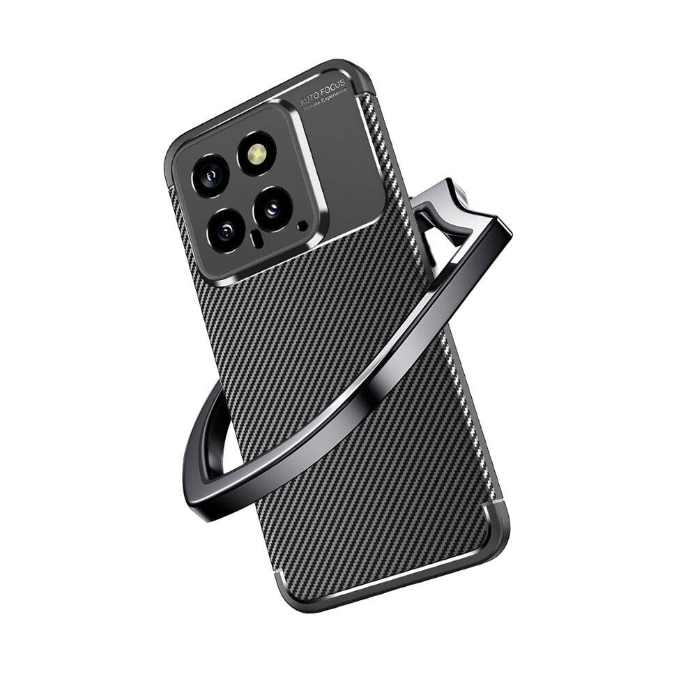 Xiaomi Mi 14 Kılıf Zore Negro Silikon Kapak Siyah