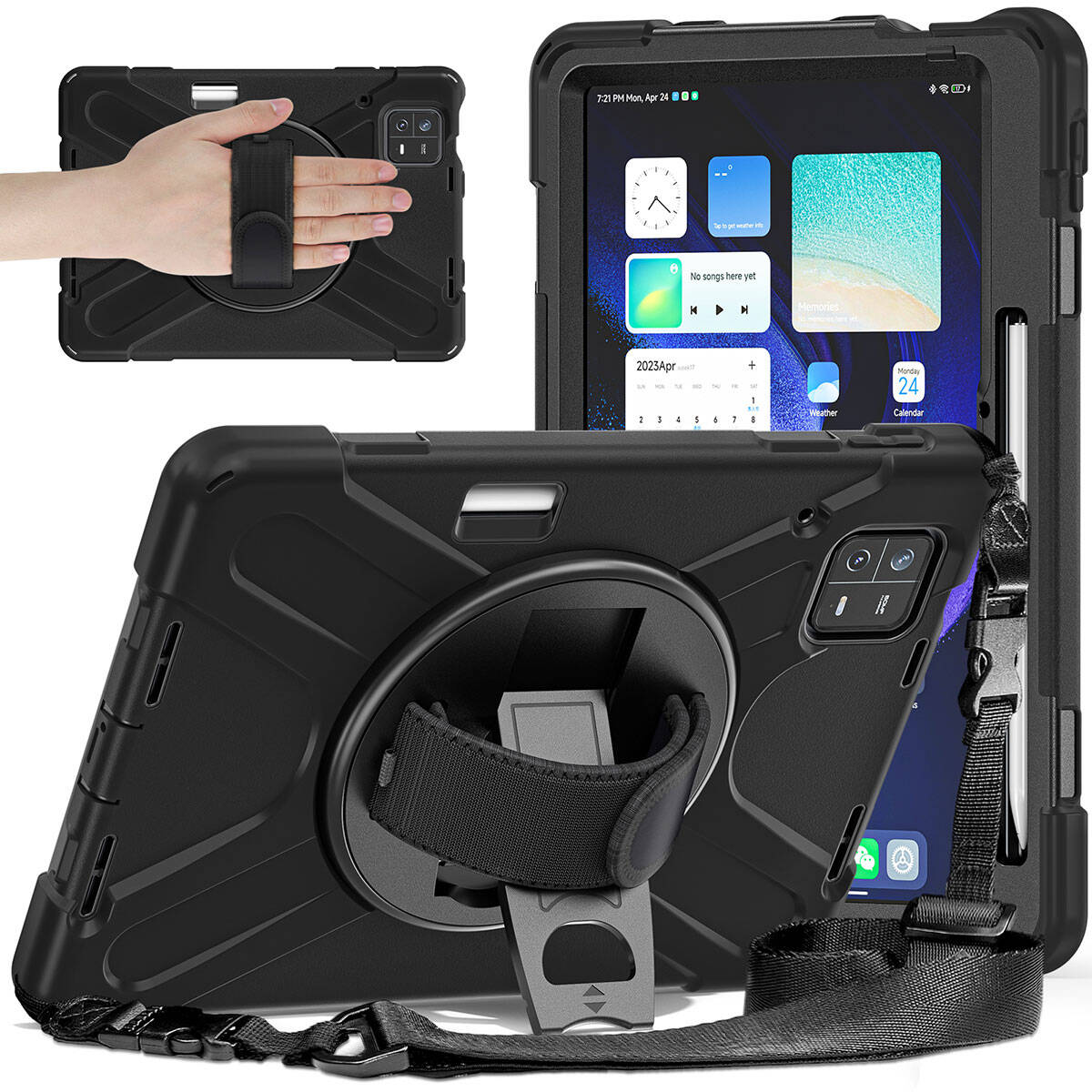 Xiaomi Pad 6 Zore Defender Tablet Silikon Siyah