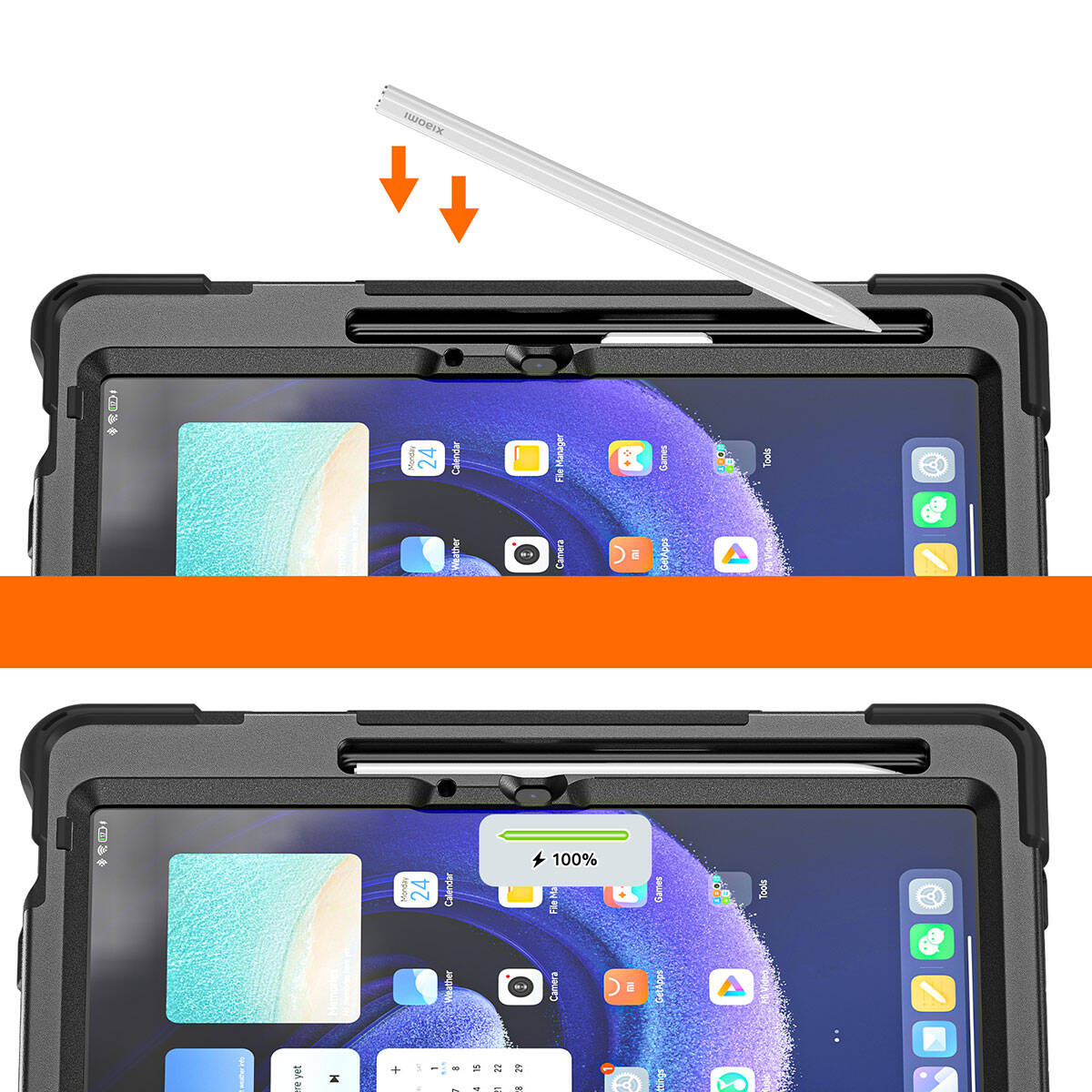 Xiaomi Pad 6 Zore Defender Tablet Silikon Siyah