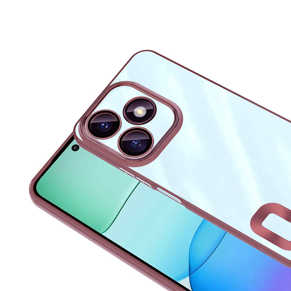 Xiaomi Redmi 13 4G Kılıf Kamera Korumalı Logo Gösteren Zore Omega Kapak Lila