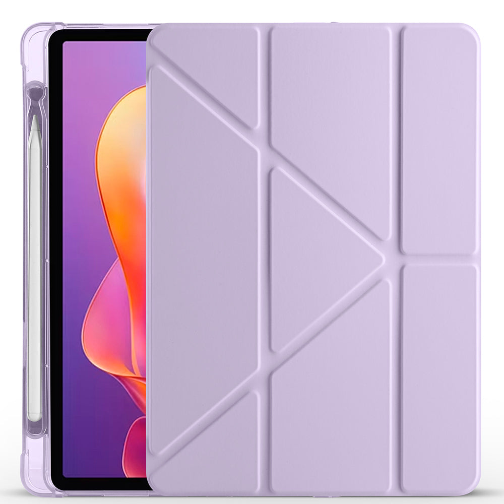 Xiaomi Redmi Pad 2 Kılıf Zore Tri Folding Kalem Bölmeli Standlı Kılıf Lacivert