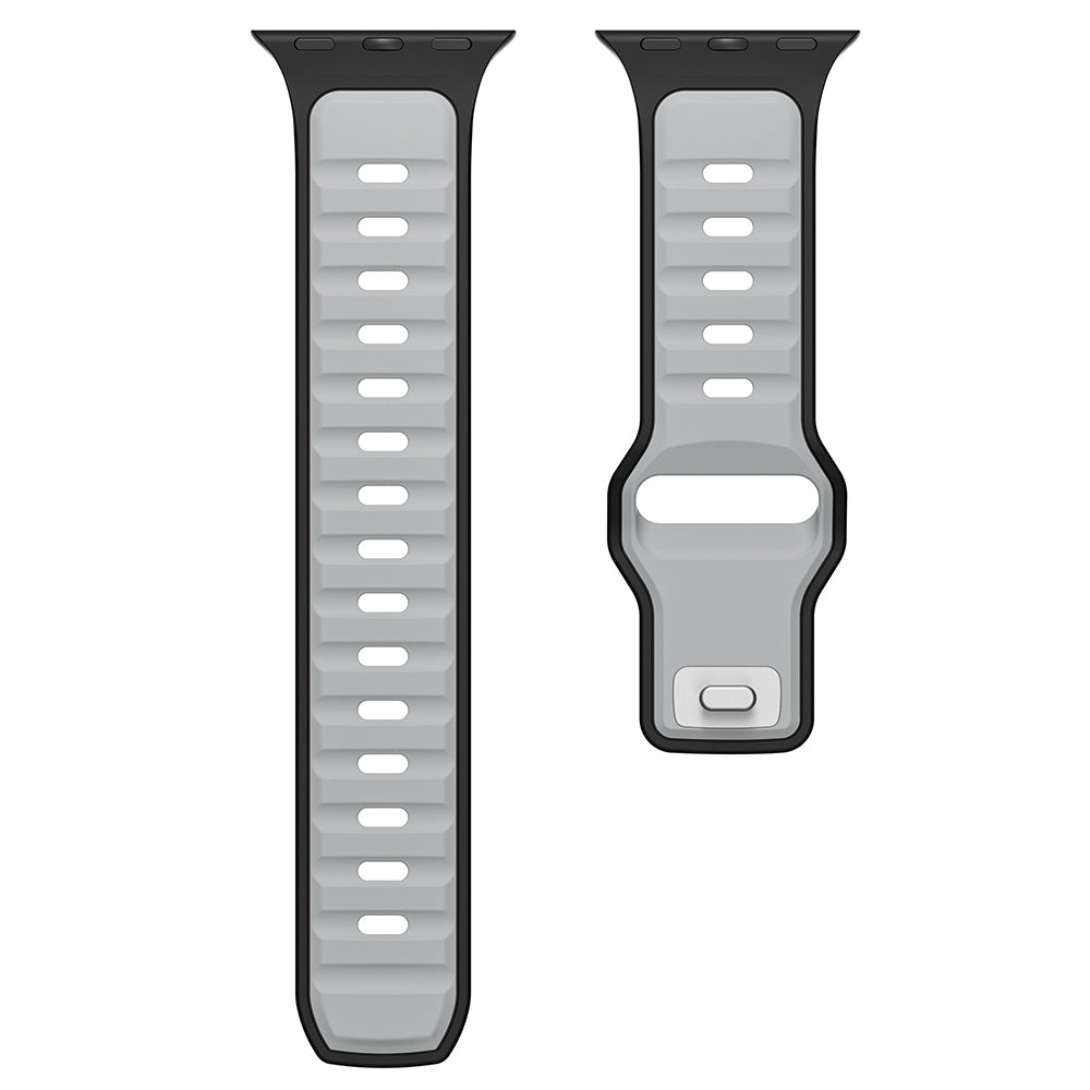 Xiaomi Redmi Watch 5 Active Zore KRD-135 22mm Silikon Kordon Strap Kayış Açık Yeşil-Gri