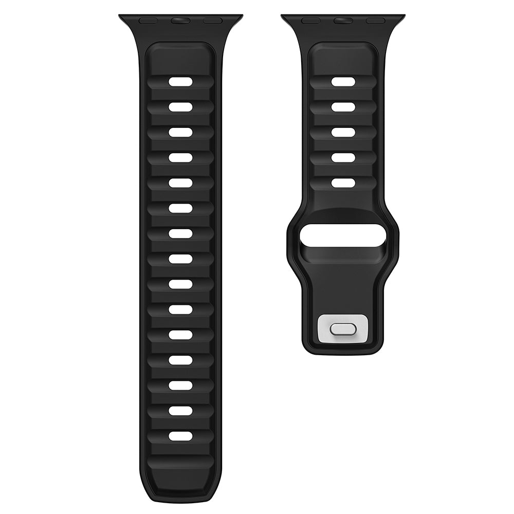 Xiaomi Redmi Watch 5 Active Zore KRD-135 22mm Silikon Kordon Strap Kayış Gümüş-Siyah