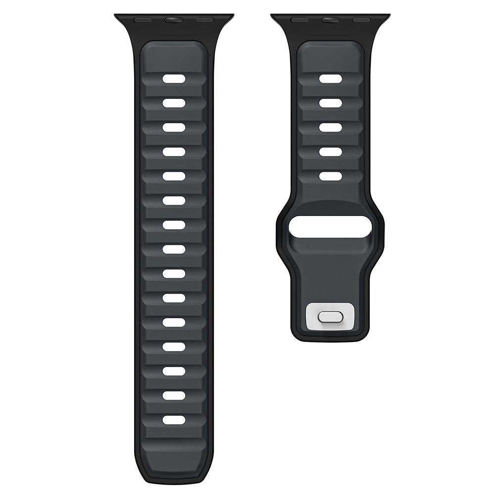 Xiaomi Redmi Watch 5 Active Zore KRD-135 22mm Silikon Kordon Strap Kayış Koyu Yeşil-Siyah