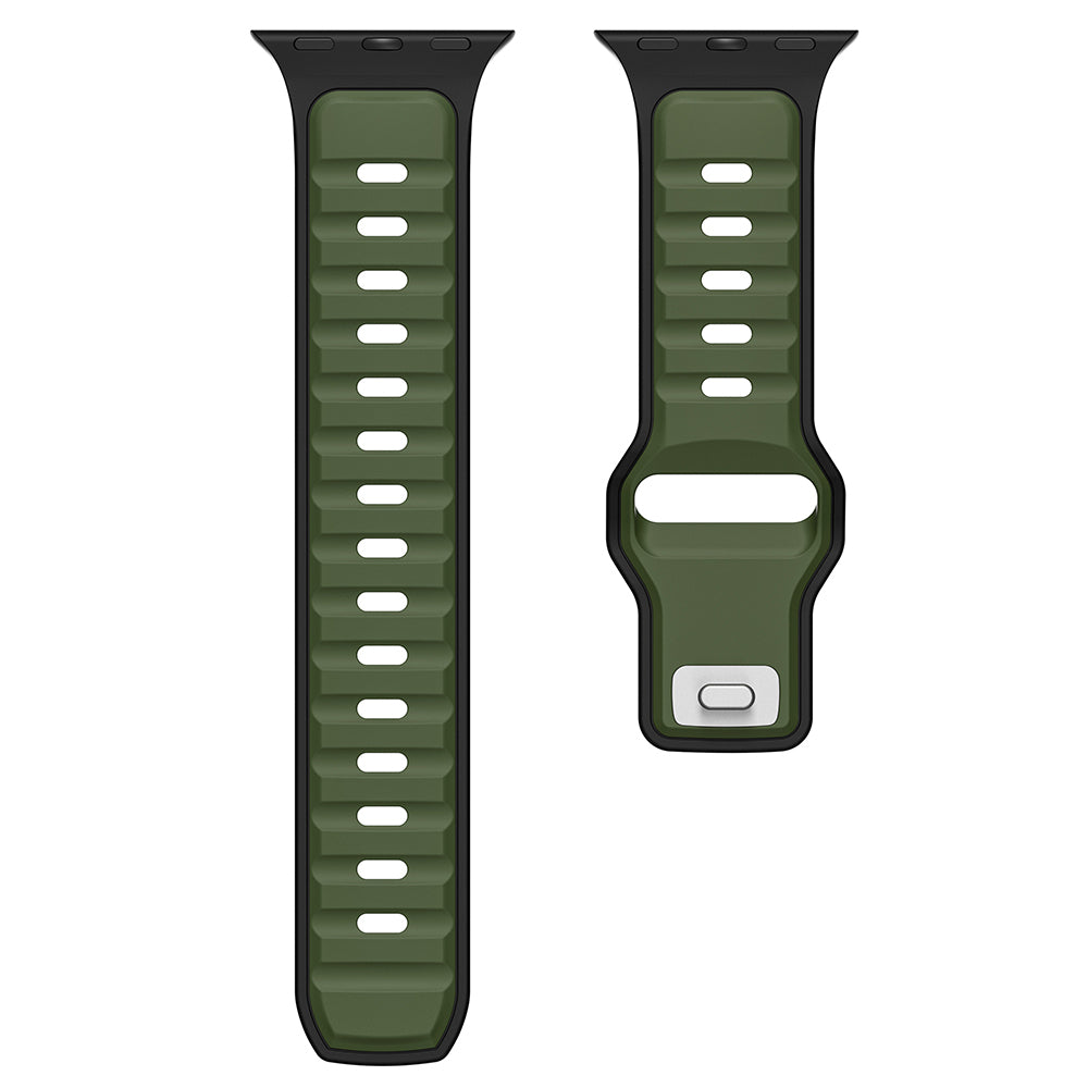 Xiaomi Redmi Watch 5 Active Zore KRD-135 22mm Silikon Kordon Strap Kayış Açık Yeşil-Gri