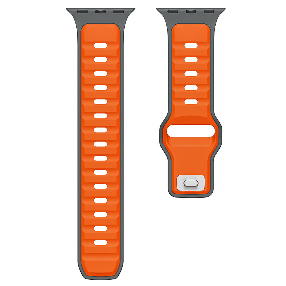Xiaomi Redmi Watch 5 Active Zore KRD-135 22mm Silikon Kordon Strap Kayış Siyah-Turuncu
