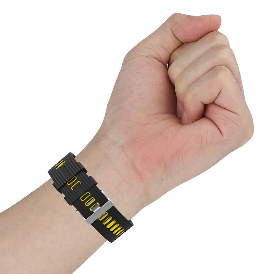 Xiaomi Redmi Watch 5 Active Zore KRD-55 Silikon Kordon Gri-Sarı